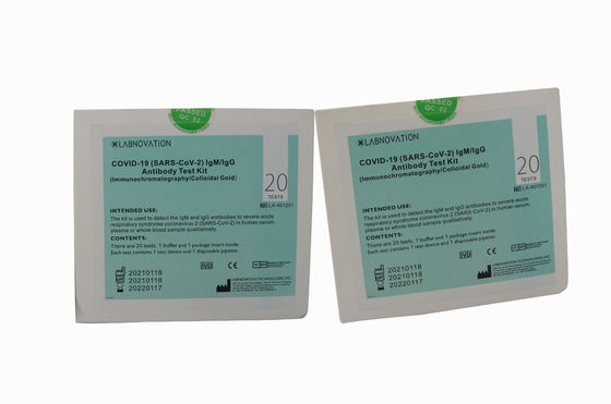 Sensibilité rapide du kit 90% d'essai d'anticorps universel de SARS-CoV-2 IgG IgM