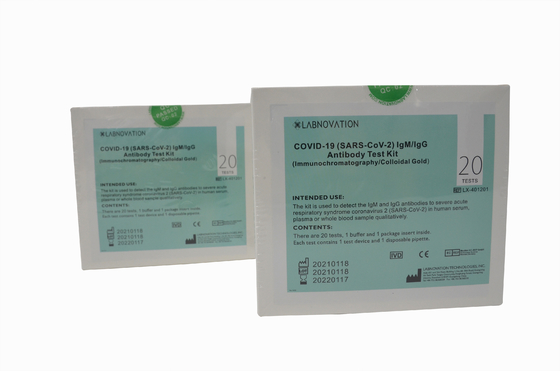 Essai rapide Kit Antibody d'IgG IgM d'anticorps d'essai de détection qualitative rapide du kit ISO9001