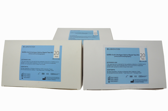 Exactitude rapide du kit 98,02% d'essai d'antigène de salive de cassette de Labnovation