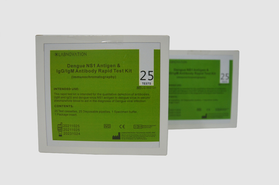 Kit rapide combiné d'essai d'antigène de Kit Cassette NS1 d'essai de dengue d'anticorps d'IgG IgM