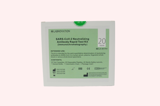 Un essai neutralisant Kit Lateral Flow Immunoassay Intended d'anticorps de Covid d'étape