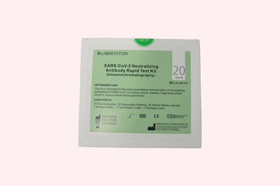 Plasma neutralisant professionnel de sérum du sang total 10uL du kit 20uL d'essai d'anticorps