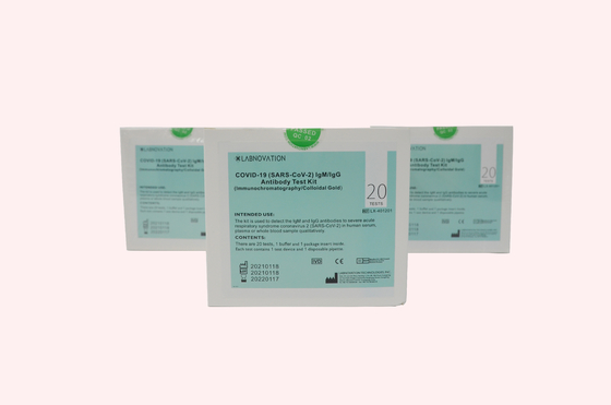 Goutte rapide 20ul du kit 1 d'essai de corps de Labnovation CoV-19 IgG IgM anti
