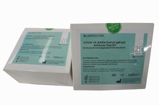 Essai rapide Kit Antibody d'IgG IgM d'anticorps d'essai de détection qualitative rapide du kit ISO9001