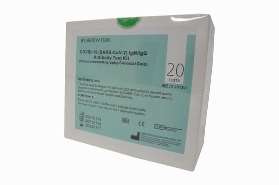 Kit rapide d'essai d'essai d'anticorps de COVID-19 IgG IgM d'exactitude rapide de Kit One Step Operate High
