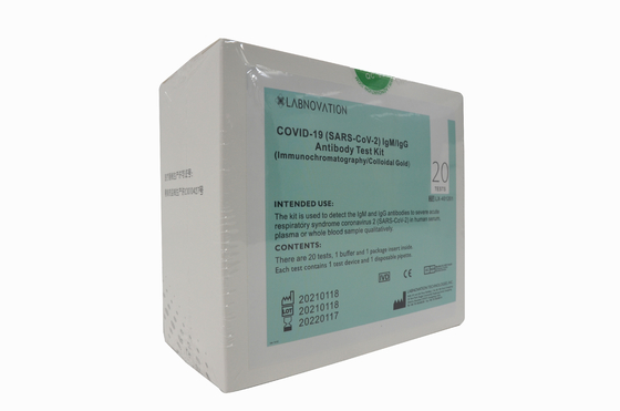 Essai rapide Labnovation de Kit Professional Use 20 d'essai d'anticorps de COVID-19 IgG IgM