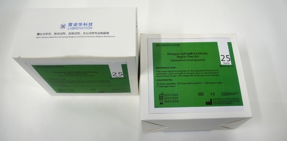 Kits rapides professionnels d'essai d'IgG IgM de dengue de 95% 25 essais