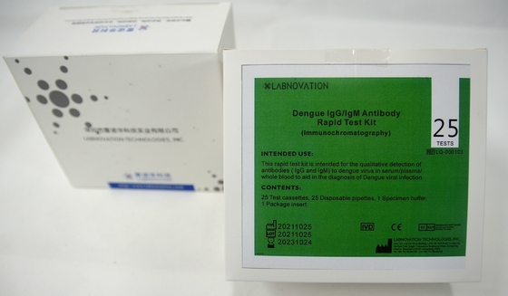 Essai Kit For Hospital Clinic d'ISO13485 15 Min Dengue Antibody IgM IgG