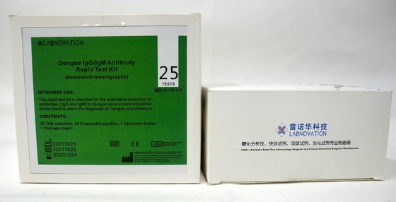 Essai Kit For Hospital Clinic d'ISO13485 15 Min Dengue Antibody IgM IgG