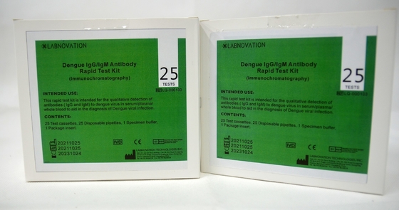 Essai Kit For Dengue Viral Infection d'IgG IgM d'anticorps de l'exactitude 30ul de 95%