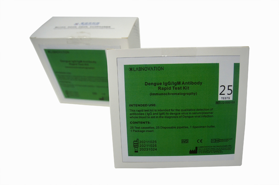 petite OIN 13485 de kit d'essai d'Igm Igg d'anticorps de dengue des spécimens 30ul