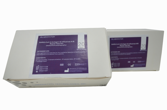 Essai rapide Kit Combo Antigen Influenza A de grippe d'écouvillon oro-pharyngé et kit d'essai de B