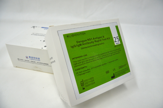 Kit rapide combiné 25PCS d'essai de NS1 AG de dengue d'ISO9001 IgG IgM