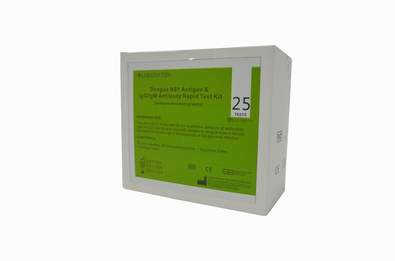 Essai Kit For NS1 IgM IgG d'anticorps d'antigène de dengue des essais ISO13485 25