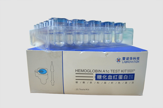 Kits d'essai de l'hémoglobine A1c d'affinité de Boronate d'analyseur d'essai de la hématologie HbA1c de LD100 POCT